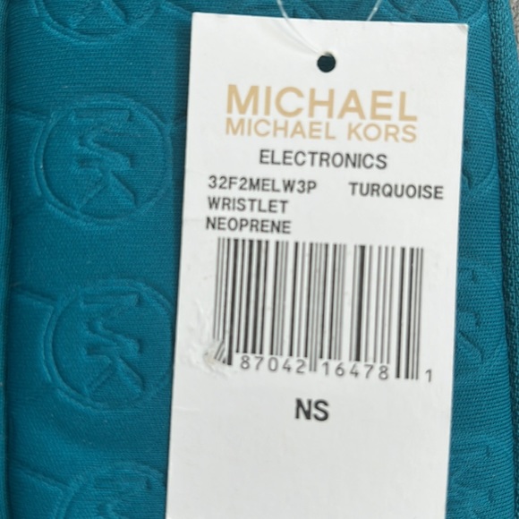 MICHAEL KORS Neoprene Teal Wristlet/ Purse - Picture 5 of 5